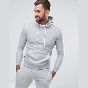 Conjunto de chándal de hombre de algodón OEM de diseño personalizado ropa de gimnasio de moda ajustada traje deportivo transpirable para correr para pedidos al por mayor - Product Image 2