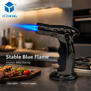 Offre Spéciale – <span class=keywords><strong>Briquet</strong></span> torche à flamme jet en métal personnalisé, coupe-vent, style cigarette, pour cigares et fumeurs - Product Image 3