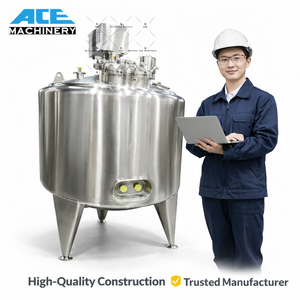 Mezclador de Doble Camisa de 100L, 200L, 500L, Reactor Químico con Calentamiento, Homogeneizador, Emulsionador, Tanque de Mezcla Agitado - Product Image 3