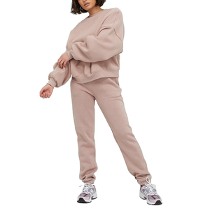 Nueva llegada de sudaderas de poliéster de algodón de talla grande para hombres y mujeres Jersey de cuello redondo de punto liso para la temporada de otoño - Product Image 4