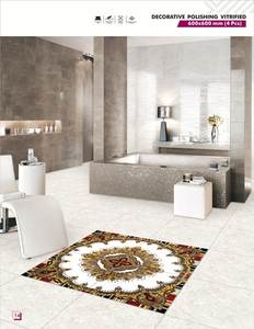 Céramique 600*600 Silver Golden Glazed Face Design Carrelage de sol décoré Carreaux de décoration de maison Carreaux de décoration murale - Product Image 2