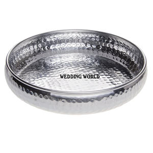 Bol à Chocolat Martelé Plaqué Argent Forme Ronde Décoratif Nouveau Bol Doux Taille Personnalisée Nouveau Bol à Chocolat de Luxe - Product Image 1