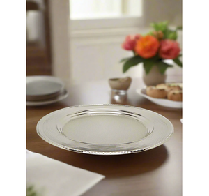 Juego de bandejas de placas de cargador de acero inoxidable de lujo 2025, nueva promoción, platos de decoración de boda modernos para Hotel - Product Image 5