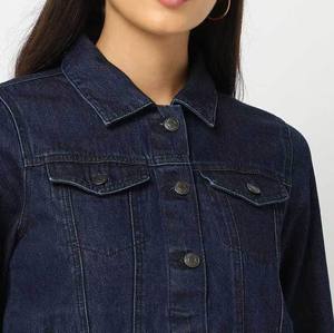 Chaqueta vaquera de estilo Vintage para mujer, diseño informal elegante con logotipo propio, cosas duraderas de alta calidad, precio razonable para ropa de fiesta - Product Image 6