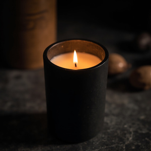 Luxury Scented Candle In Elegant White <b>Gold</b> Black Glass Jar Natural Soy Wax Fragrance Home Decor Premium Candle - Product Image 5