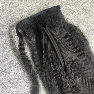 ผมหางม้าผมตรง18นิ้วผมแท้แบบมีเชือกรูดสำหรับต่อผม - Product Image 4