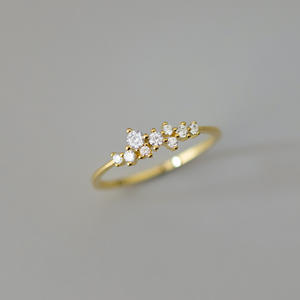 Anillo de circón de estilo simple minimalista, Plata de Ley 925, regalos de joyería de Navidad para cumpleaños - Product Image 6