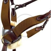 Cuirasse de cheval en cuir équestre de sport licous de cheval entièrement personnalisés vente chaude en plein air cuir de qualité haut de gamme PK