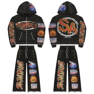 Survêtement d'entraînement extensible d'hiver, vêtements de sport unisexes pour la course à pied, le yoga, haut à capuche léger, pantalon de jogging, entraînement en plein air, 100% coton - Product Image 5