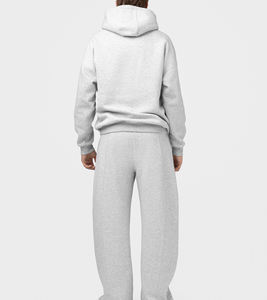 Sweats à capuche avec logo personnalisé de haute qualité Pantalon de survêtement Combinaison de survêtement ample Streetwear et ensemble de jogging Survêtements d'hiver surdimensionnés pour hommes - Product Image 5