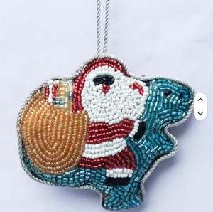 Santa Christmas Ball Hanging Ornaments Shiny <b>Baubles</b> for Festive Decor hanging <b>plastic</b> Christmas <b>baubles</b> Handcrafted Glitter - Product Image 1