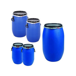 Fût carré en plastique extra épais de 200 L à double anneau, couvercle ouvrable, 9,5 kg, pour lubrifiant, liquides usagés, diesel, produits chimiques, incassable - Product Image 4