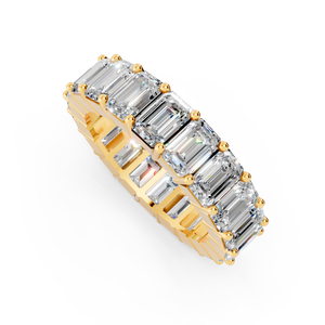 ชุดแหวนทอง10K สำหรับงานแต่งงานแหวนเพชรมรกตสำหรับคู่รักของขวัญคู่รักสำหรับปาร์ตี้ - Product Image 5