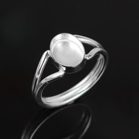 Hochwertige 925 Sterling Silber Blei- und Nickelfreie Umweltfreundliche 14K/18K Vergoldete Handgefertigte Ovale Fassung für Schmuckherstellung