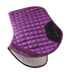 Tapis de selle de cheval anglais violet noir de qualité supérieure de concepteur Polyester/coton tissu polycoton anglais équitation équestre - Product Image 2