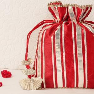 Sac Gota Potli, sac de faveur de mariage indien, sac à main, sac pour femme, pochette cadeau, sac d'argent, sac Gota fait à la main, sac cadeau de demoiselle d'honneur - Product Image 2