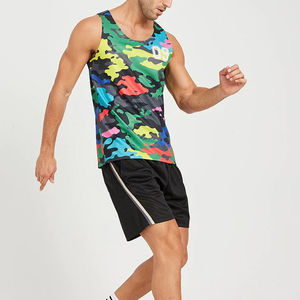 Débardeurs personnalisés pour hommes 2026, impression par sublimation, séchage rapide, respirants, avec design et logo personnalisés – Vente en gros - Product Image 3