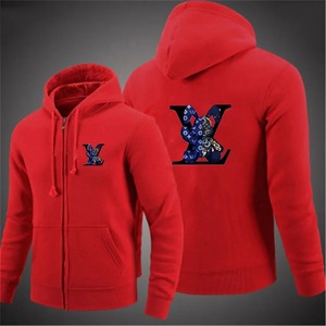 Vêtement de sport pour homme de haute qualité 2025, à capuche zippée, décontracté, streetwear, ample, printemps automne, dessin animé, respirant, polaire 100% coton - Product Image 5