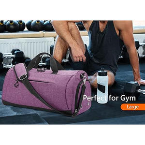 Sports Travel Duffel Bag With Separate <b>Shoe</b> Section Wet Compartment Waterproof Lightweight Gym Bag For <b>Men</b> Women <b>Swimming</b> - Product Image 6