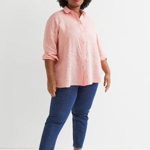 Nueva moda para mujer, camisa de vestir blanca lisa, camisa de oficina para mujer, camisa de piloto mínima - Product Image 2