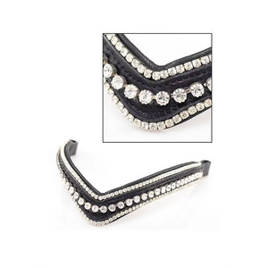 100% Eco Leather Premium Quality Horse Browbands Tamaño personalizado para equitación y deportes al aire libre Costuras elegantes - Product Image 4