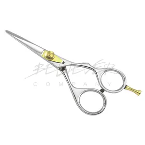 Hair Cutting Scissor Stylo Titanium Barber Scissors Stainless Steel Sharp Blade Straight 4cr13 Accept OEM Brand 50