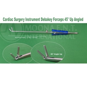 Ensemble d'instruments manuels pour chirurgie cardiaque de style DeBakey avec poignée ergonomique et embout supérieur à 45 degrés, longueur de travail 170 mm - Product Image 2