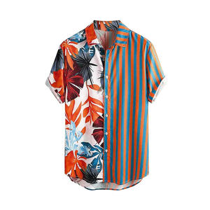 Latest Quality 2026 Fashionable Custom Design <b>Floral</b> Digital Print Button up Short Sleeve <b>Men's</b> Beach Aloha Hawaiian <b>Shirt</b> - Product Image 4