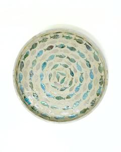 Wholesale Handmade Mother Of Pearl Serving Tray Oval Soft Green Inlay Design Elegant Home Dining <b>Hotel</b> <b>Supply</b> Sustainable Craft - Product Image 5