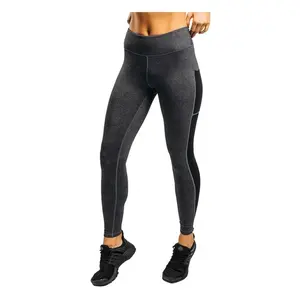 Celana Yoga Gym Fitness warna berbeda kualitas tinggi celana legging mulus pakaian atletik elastisitas tinggi pengangkat bokong Push Up