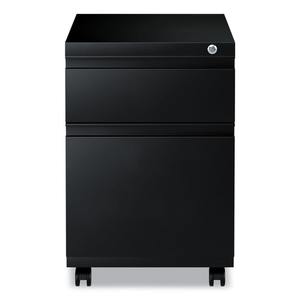 Alera ALEPBBFBL 2-<b>Drawers</b> Pedestal <b>Lockable</b> Feature Full-Length File Box/File Legal/Letter 14.96 In. X 19.29 In. X 21.65 In. - Product Image 2