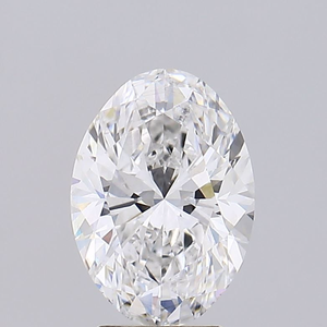 Diamant synthétique de laboratoire de 3,31 carats, taille ovale, couleur F, certifié IGI, clarté VS2, certifié Rising Diamond Brand, pour fiançailles personnalisées - Product Image 1