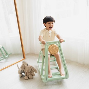 Patinete ecológico de ratán para niños, paseo juguetón en vehículo, lindo coche basculante para bebés, motocicletas para niños - Product Image 6