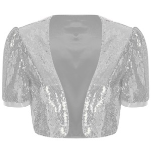 Veste à paillettes pour femmes, veste élégante scintillante et brillante, blazer de soirée, vêtement d'extérieur élégant, vêtements de club de soirée, hauts tendance - Product Image 3