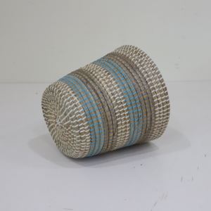 ตะกร้าเก็บของทรงกลมจากหญ้าทะเลสุดหรู - ของตกแต่งบ้านอเนกประสงค์ - Product Image 4