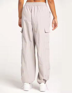 2025 Nueva colección de pantalones Cargo elásticos de estilo Jogger para mujer, ropa informal con logotipo personalizado al por mayor para hombres - Product Image 4