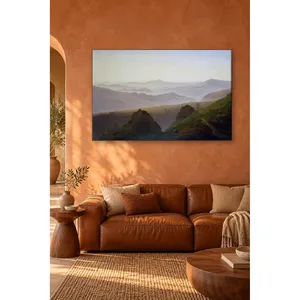 ภาพพิมพ์บนผ้าใบ "เช้าในเทือกเขาหมอก" โดยฟีดา แคสปาร์ เดวิด ฟรีดริช - Product Image 2