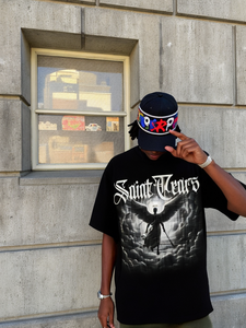 เสื้อยืดพิมพ์ลาย Saint สำหรับผู้ชายและผู้หญิงเสื้อยืดผ้าฝ้ายพิมพ์ดิจิตอลขนาดใหญ่เสื้อยืดวินเทจสำหรับผู้ชาย100% - Product Image 6