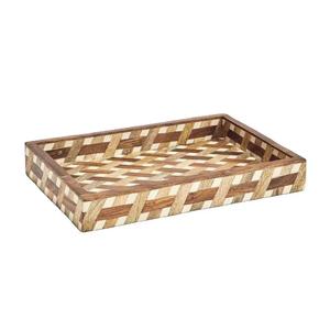 Plateau en bois Plateau de service incrusté de résine pour le chocolat et l'utilisation du plateau commercial de l'Aïd Ramadan dans la maison et les hôtels. - Product Image 3