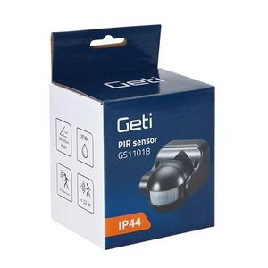 GETI GS1101B 1200W Max Black PIR <b>Motion</b> <b>Sensor</b> For Outdoor <b>Lighting</b> - Product Image 3