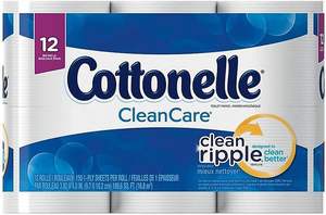 Papier toilette Cottonelle Ultra Clean avec Active CleaningRipples, 1 plis, 6 rouleaux (paquet de 4), (24 rouleaux familiaux méga = 132 rouleaux standard) - Product Image 6