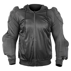 Sweat-shirt de moto en coton 100% durable et protecteur, doublure renforcée, style motard, unisexe, décontracté, vêtements de sécurité - Product Image 4