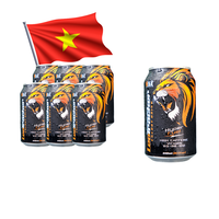 Boisson énergisante Leotracker 330 ml en canette d'aluminium à prix avantageux, faible MOQ, du fabricant vietnamien leader, OEM ODM personnalisable