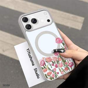 เคสโทรศัพท์ลายดอกไม้3 มิติ สำหรับ iPhone 11 ถึง 17 Pro Max วัสดุ TPU นิ่ม สีขาว ลายดอกไม้ ดีไซน์ unisex - Product Image 5