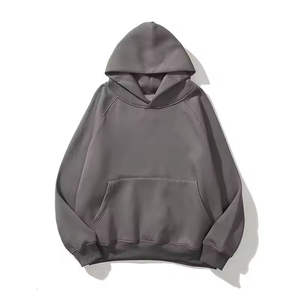 Sweat-shirts à capuche pour hommes en coton lourd de qualité supérieure, personnalisables, à impression unie, grande taille, pull-over de luxe, vierge - Product Image 3