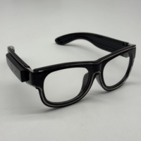 Gafas LED Recargables por USB de un Solo Color para Fiestas de Pascua y Halloween, Ecológicas, Duraderas, No Tóxicas, Gadget Novedoso