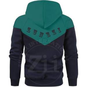 Alta calidad 100% algodón lana francés Terry de gran tamaño fuera del hombro solapa sudadera de talla grande sudaderas con capucha Boxy Fit contraste de Color - Product Image 2