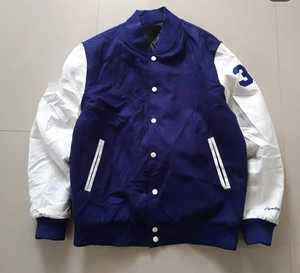 Customizable <b>Vintage</b> Varsity Jacket 100% Wool Embroidered Logo on Front XS Size Zippered Closure Winter Oem Service - Product Image 1