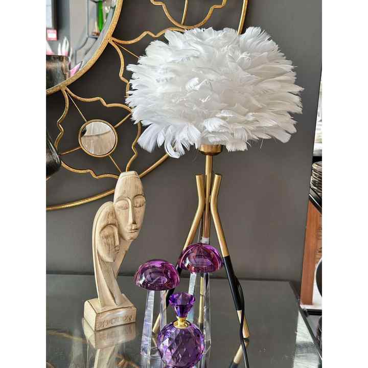 Lampshade Feather White