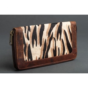 LW Cartera de cuero de vaca Multiusos Clutch Phone Cases Hair On Hide Clutch Card Western Wallets para mujer - Product Image 2